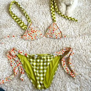 Aerie Strawberry String Bikini